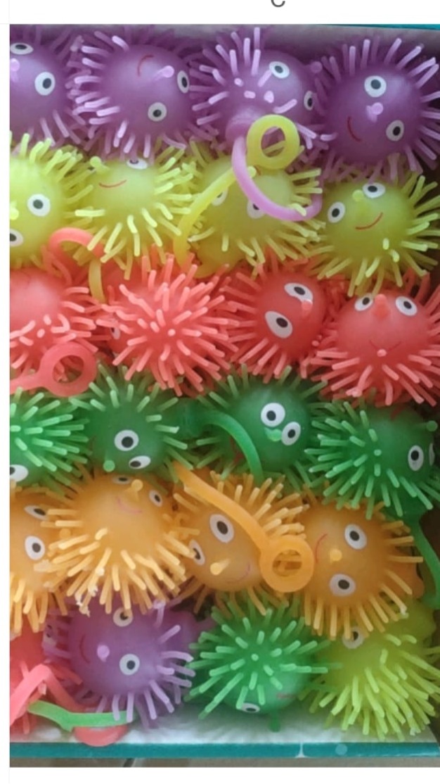 toptan ışıklı oyuncak ışıklı mini kirpi kulplu 24 lü erd19